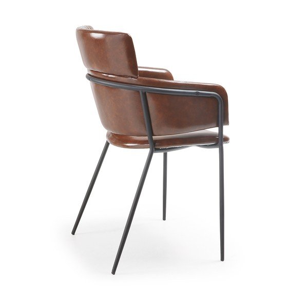 Sada 2 hnedých jedálenských stoličiek La Forma Rhett-image-3