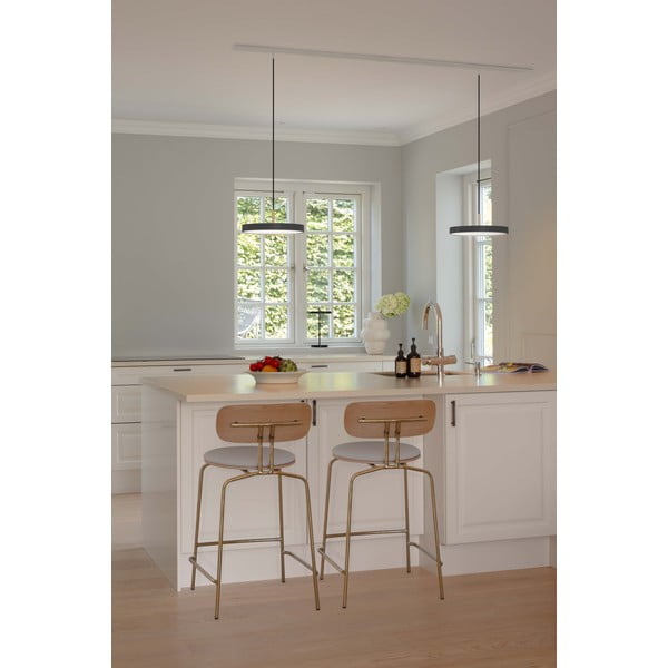 Antracitové kovové LED stmievateľné závesné svietidlo s kovovým tienidlom ø 31 cm Asteria Plus – UMAGE-image-3