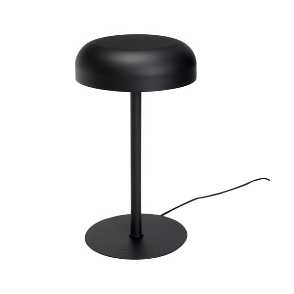 Čierna LED stmievateľná stolová lampa (výška 37 cm) Velo – Hübsch-image-3