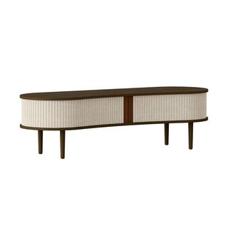 Hnedo-béžový TV stolík v dekore duba 140x40 cm Audacious – UMAGE