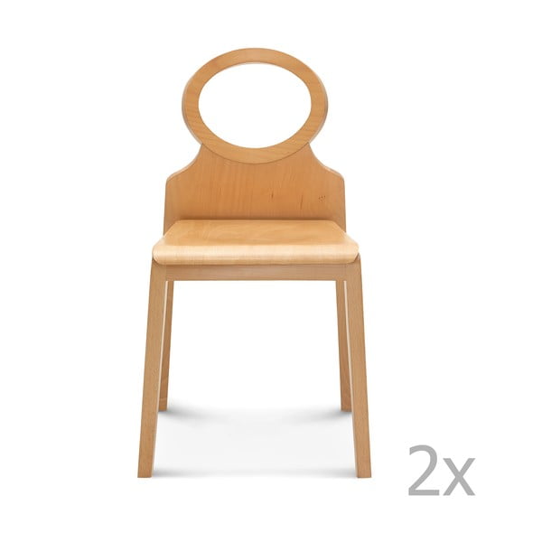 Sada 2 drevených stoličiek Fameg Gerdi