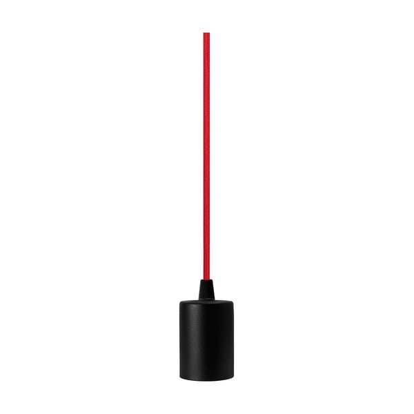 Červený závesný kábel s čiernou objímkou ​​Bulb Attack Cero