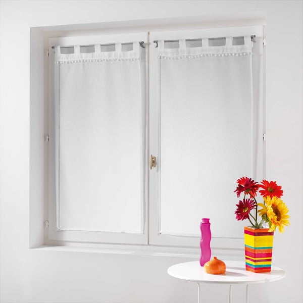 Biele voálové záclony v súprave 2 ks 60x90 cm Poupette – douceur d'intérieur-image-2