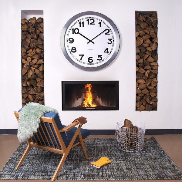 Biele hodiny Present Time Giant Numbers-image-1