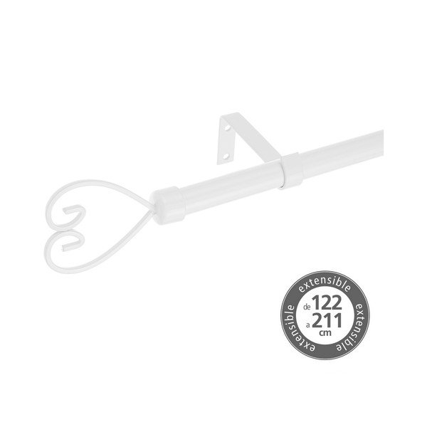 Kovová roztiahnuteľná garniža 122 - 211 cm – Casa Selección-image-1