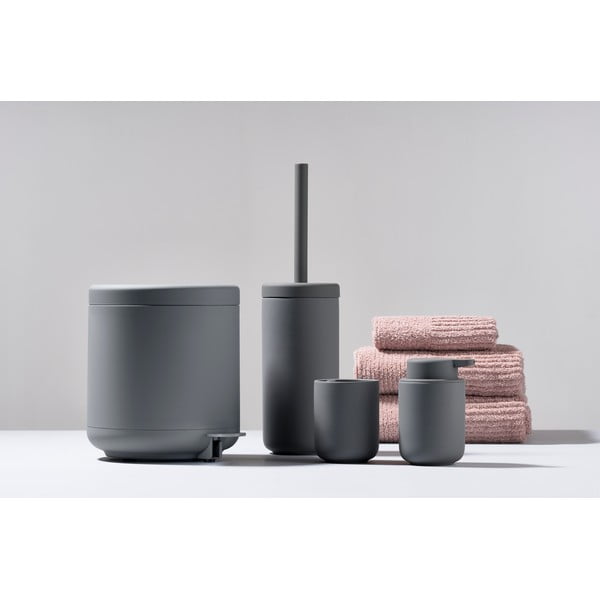 Sivý kúpeľňový odpadkový kôš s pedálom Zone UME, 4 l-image-2