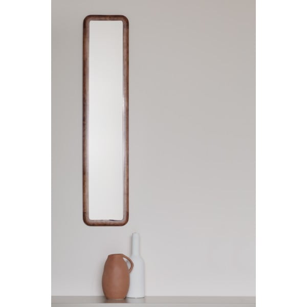 Nástenné zrkadlo s dreveným rámom 26x120 cm Nyko – White Label-image-1