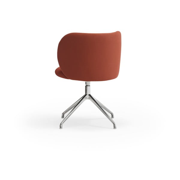 Čalúnené jedálenské kreslo v tehlovej farbe Mogi – Teulat-image-4