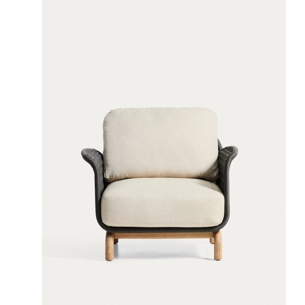 Béžové polstrované záhradné kreslo Alipa – Kave Home-image-4