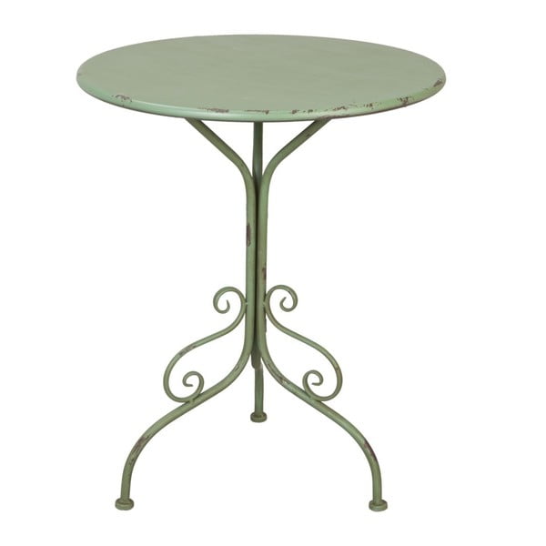 Kovový stolík Provence Table, 74x60 cm