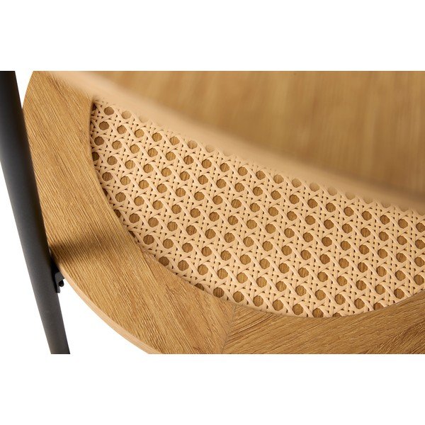 Okrúhly odkladací stolík v dekore duba ø 50 cm Pensacola – Unique Furniture-image-2