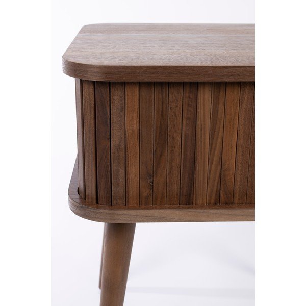 Hnedý nočný stolík v dekore orecha Barbier – Zuiver-image-3