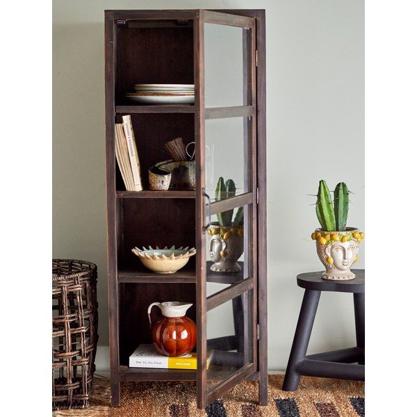 Vitrína z jedľového dreva v prírodnej farbe 45x125 cm Marl – Bloomingville-image-1