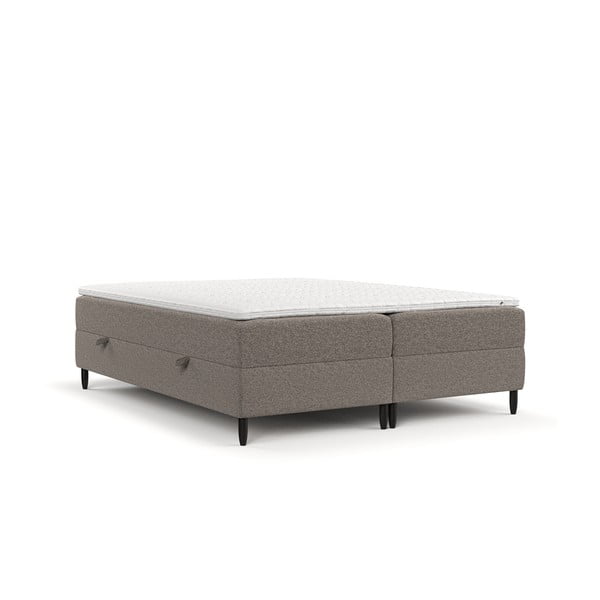 Hnedá boxspring posteľ s úložným priestorom 160x200 cm Malte – Maison de Rêve