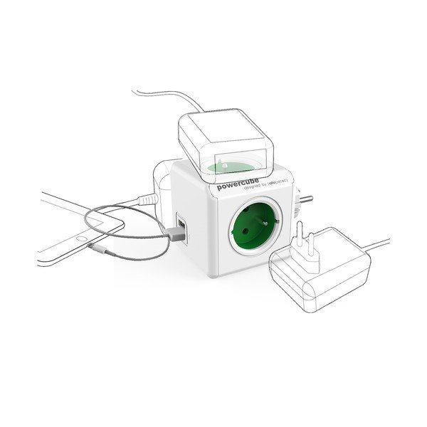 Rozbočovacia zásuvka PowerCube Original USB – Cubenest-image-2