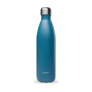 Modrá cestovná nerezová fľaša 750 ml Matt - Qwetch
