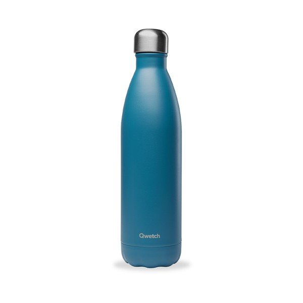 Modrá cestovná nerezová fľaša 750 ml Matt - Qwetch