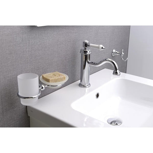 Stojančeková umývadlová batéria v lesklej striebornej farbe Vienna – Sapho-image-3