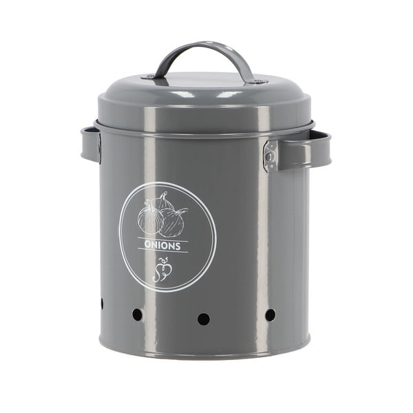 Oceľová dóza na cibuľu a cesnak Secret Du Potager – Esschert Design-image-1