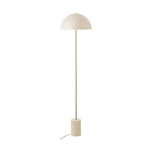 Béžová stojacia lampa s kovovým tienidlom (výška  155 cm) Sheffield – House Nordic