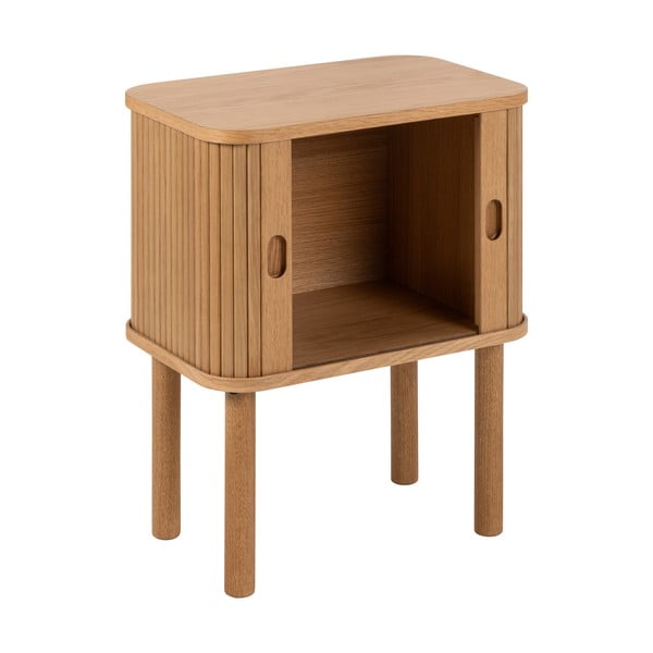 Nočný stolík v dekore duba v prírodnej farbe Langley – Actona-image-3