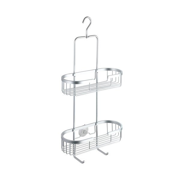 Závesná dvojposchodová kúpeľňová polička Wenko Gomo-image-2