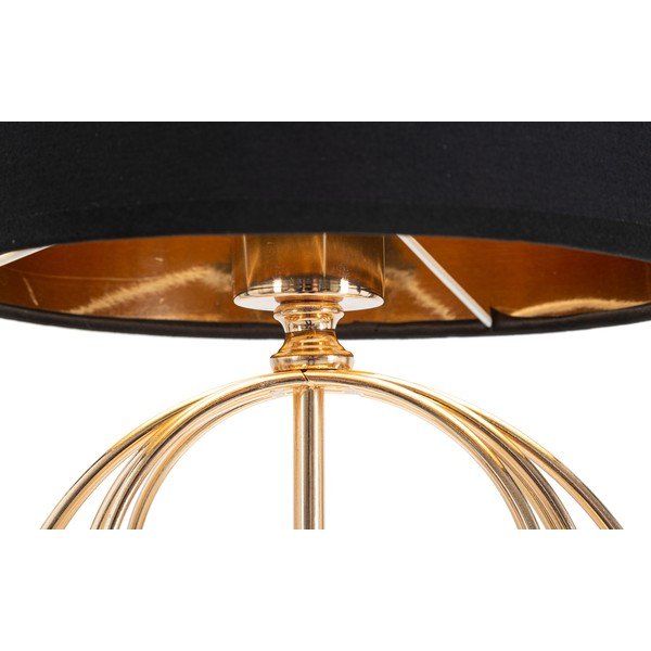 Čierna stolová lampa Mauro Ferretti Circly, výška 65 cm-image-3