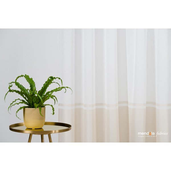 Béžovo-biela záclona 300x260 cm Sanova – Mendola Fabrics-image-3