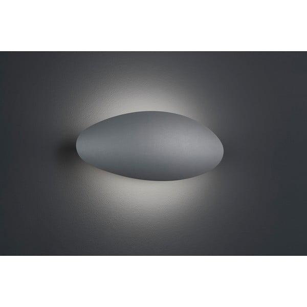 Svetlosivé vonkajšie nástenné svetlo Trio Missouri, výška 11,4 cm