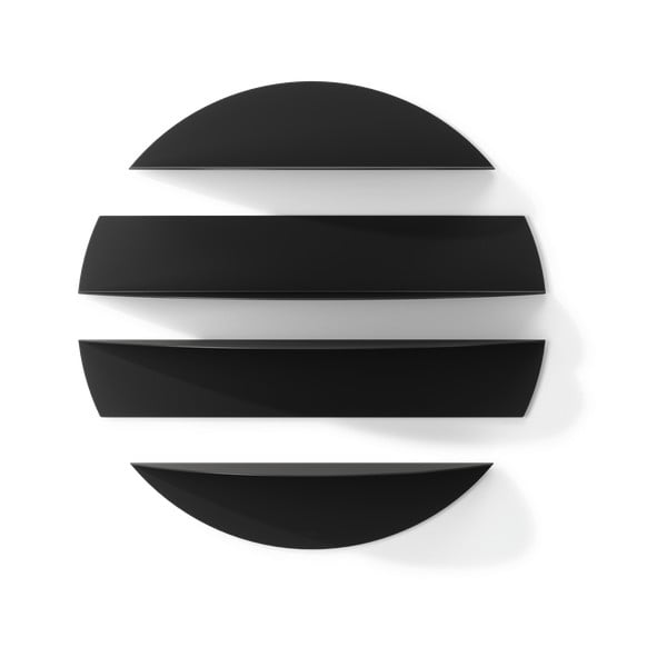 Čierne kovové police v súprave 4 ks 76 cm Solis – Umbra-image-3