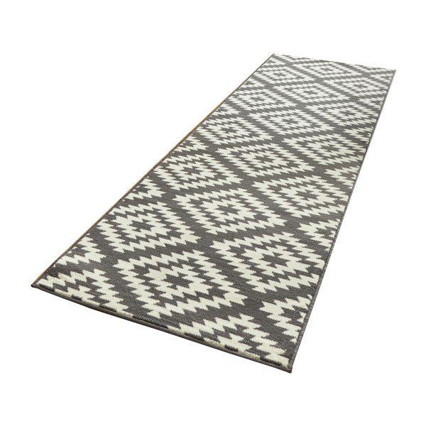 Sivo-biely behúň Hanse Home Basic Nordic, 80 x 350 cm-image-2