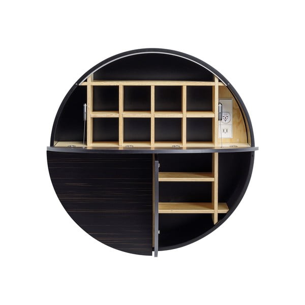 Čiernohnedá závesná rozkladacia skrinka EMKO Pill-image-3