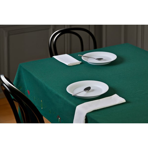 Obrus s vianočným motívom s prímesou bavlny 150x270 cm Christmas Fable – JUNA-image-3