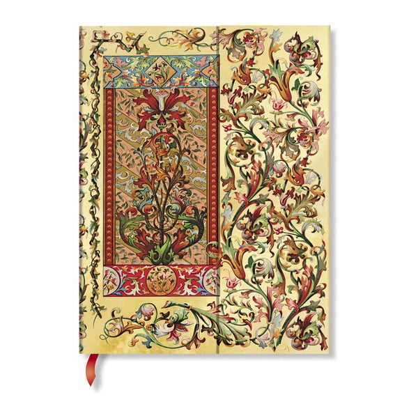 Linkovaný zápisník s tvrdou väzbou Paperblanks Tuscan Sun, 18 x 23 cm