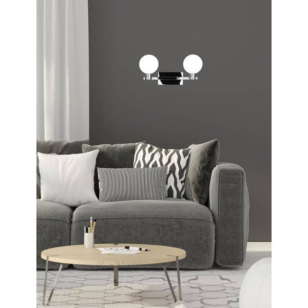 Stropné svietidlo v striebornej farbe so skleneným tienidlom 15x33.5 cm Maldus - Candellux Lighting-image-1