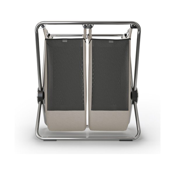 Svetlohnedý látkový skladací kôš na bielizeň 200 l – simplehuman-image-1
