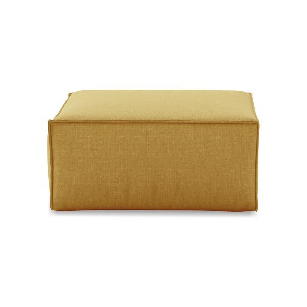Žltý puf Cosmopolitan Design Miami, 65 × 65 cm-image-2