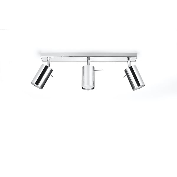 Stropné svietidlo v striebornej farbe Sollux Etna, dĺžka 45 cm-image-2