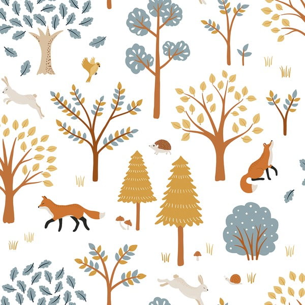 Detská tapeta 10 m x 50 cm Forest Living – Lilipinso