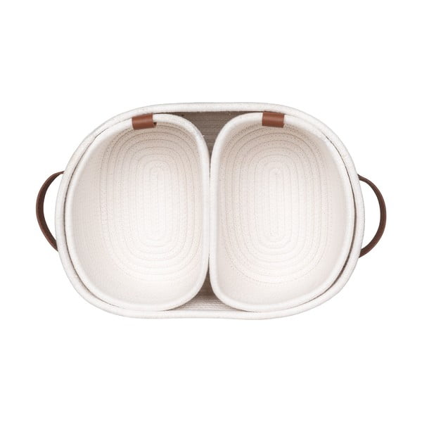 Látkové košíky do kúpeľne v súprave 3 ks 35x25x13 cm Jarana – House Nordic-image-4