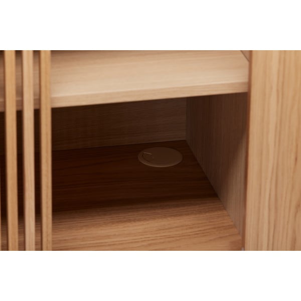 Nízka komoda v dekore duba v prírodnej farbe 188x75 cm Ende - Woodman-image-1