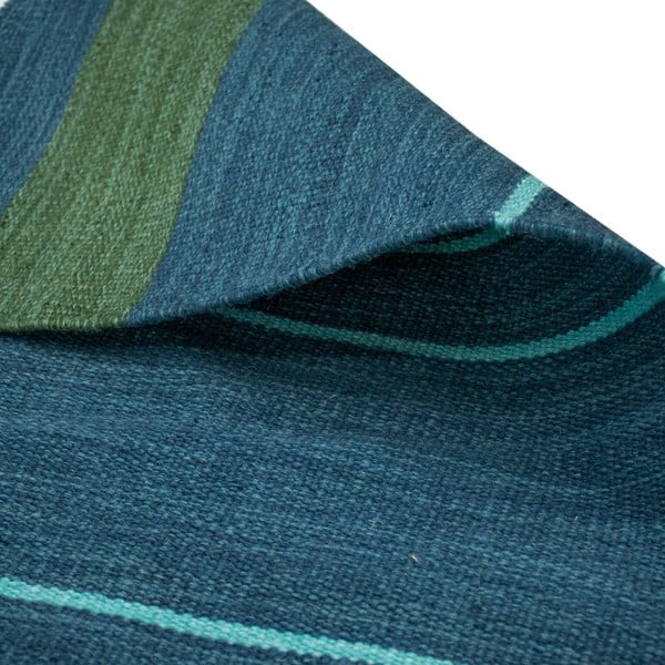 Tmavomodrý obojstranný vonkajší koberec z recyklovaného plastu Green Decore Marlin, 160 x 230 cm-image-4