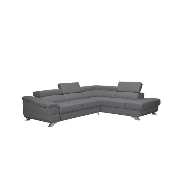 Sivá rozkladacia pohovka s úložným priestorom Windsor & Co Sofas Gamma, pravá strana