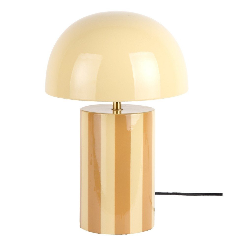 E-shop Žltá kovová stolová lampa (výška 34 cm) Rayado – Leitmotiv