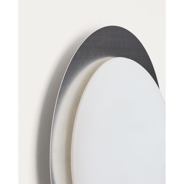 Sivé LED nástenné svietidlo ø 40 cm Novae – Kave Home-image-3