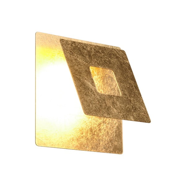 LED nástenné svietidlo v zlatej farbe Leano – Trio