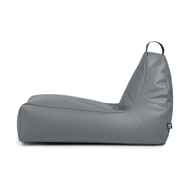 Sivý sedací vak z imitácie kože Chill XXL – So Soft?-image-2