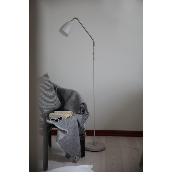 Béžová LED stmievateľná stojaca lampa s kovovým tienidlom (výška 140 cm) Patro – Markslöjd-image-2