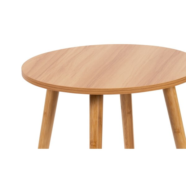 Okrúhle konferenčné stolíky v prírodnej farbe v súprave 2 ks ø 60 cm Luke – Bonami Essentials-image-4