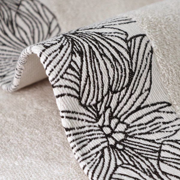 Slonovinový froté bavlnený uterák 50x100 cm Valencia – My House-image-3